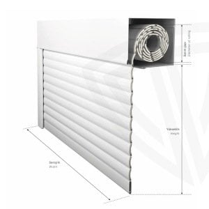 300x200cm 55lik Alüm. Pencere Panjuru Set