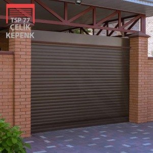 100x250cm 77lik Çelik Köpük Dolgulu Motorlu Kepenk Seti