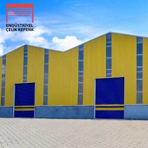 500x500cm 120lik 0,8mm Zincirli Motorlu Çelik Kepenk Seti