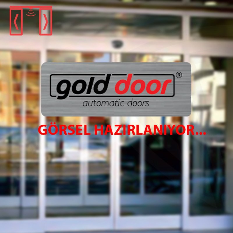 140x220cm Gold Door Tek Kanat Fotoselli Kapı Seti