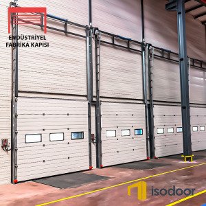 350x400cm İsodoor Endüstriyel Fabrika Kapısı (Motorsuz)