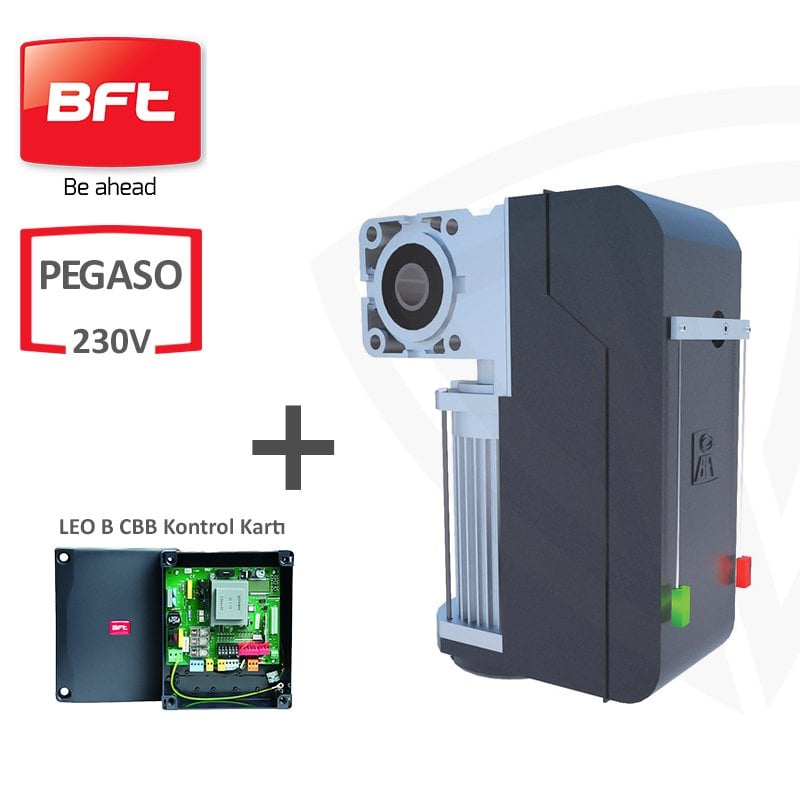 BFT Pegaso 230V AC Endüstriyel Kapı Motoru Seti