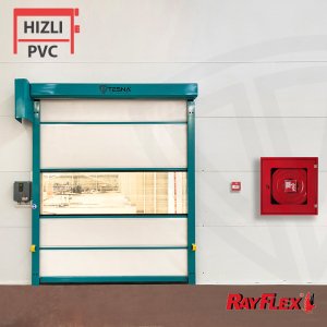300x350cm Rayflex Uniroll Sarmal Tip Hızlı Pvc Kapı Seti