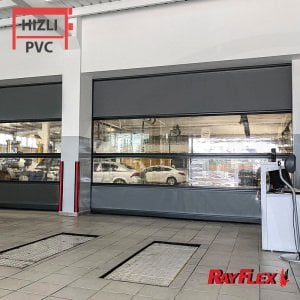 400x350cm Rayflex Uniroll Sarmal Tip Hızlı Pvc Kapı Seti