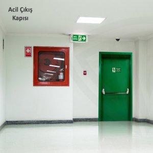 110x215cm Acil Çıkış Kapısı (Panik Bar ve Dış Kol Dahil)