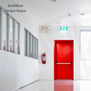 90x215cm Yangına Dayanıklı Kapı (Panik Bar Dahil)