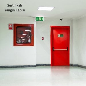 110x215cm Yangına Dayanıklı Kapı (Panik Bar Dahil)