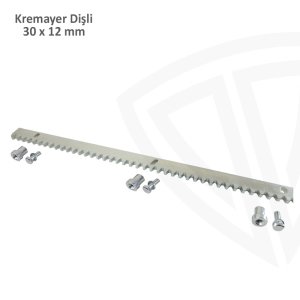 30x12mm Kremayer Dişli Çelik Vidalı (1mt)