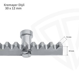 30x12mm Kremayer Dişli Çelik Vidalı (1mt)