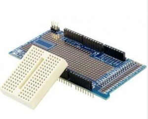 Arduino Mega 2560 R3 Proto Shield + Breadboard