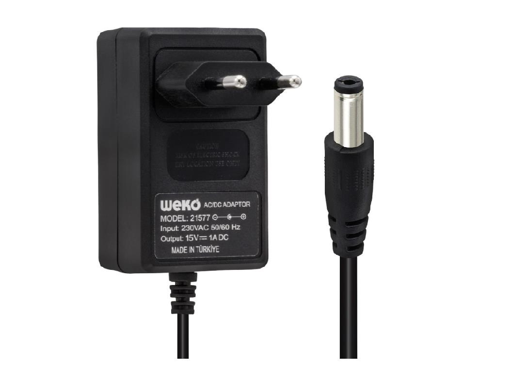 15V 1A  Adaptör DC Priz Tip