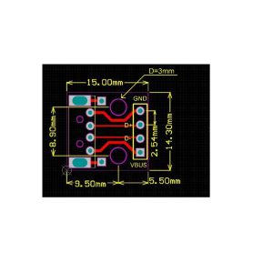 2.54mm Usb'Yi Dıp'E Dönüştürücü Modülü