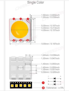 Smd Led 3 Çipli Yeşil