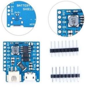 WeMos D1 Mini Lithium Batarya Şarj Kartı