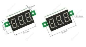 Dijital Voltmetre DC 0-100V 0.28 inç Kırmızı