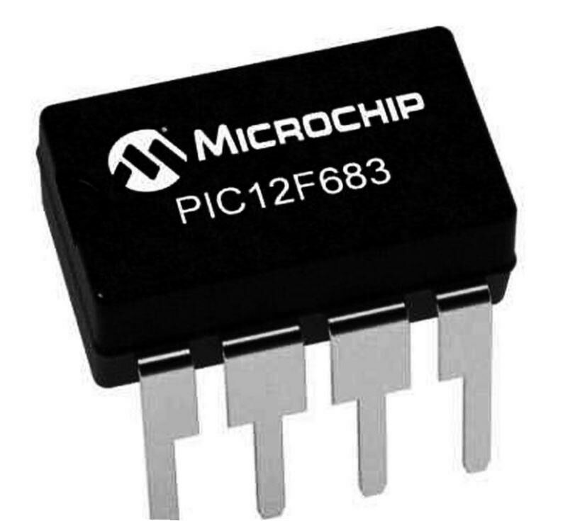 PIC12F683 I/P 8-Bit 20MHz Mikrodenetleyici DIP8