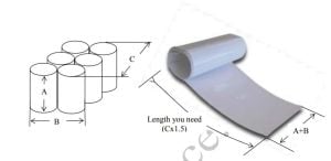 Batarya Shrink 35cm Isı ile Daralan PVC 1metre Makaron 18650 Li-ion 350mm