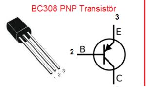 BC308 Transistör BJT PNP TO-92