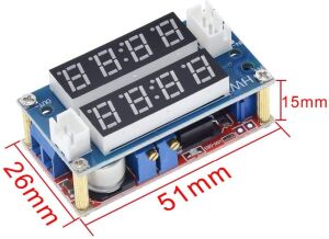 XL4015 5A Çift LCD Ekranlı Gerilim Voltaj Düşürücü Modül Step Down