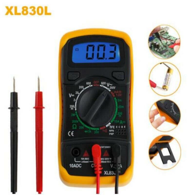 XL830L Multimetre Dijital Ölçü Aleti Akım Voltaj Ölçer Avometre
