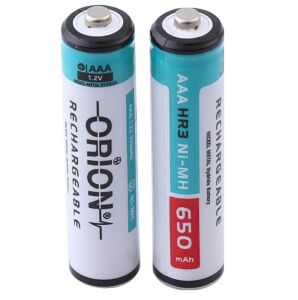 Orion 1.2V 650mAh Ni-Mh AAA Şarj Edilebilir İnce Kalem Pil Bulk