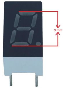 9mm 7 Segment Ortak Katot Display - Kırmızı