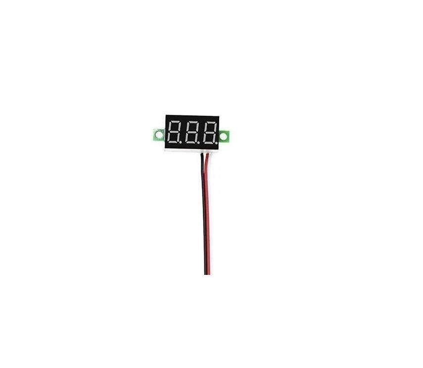 Dijital Voltmetre DC 0-100V 0.28 inç Kırmızı - 2 Kablolu