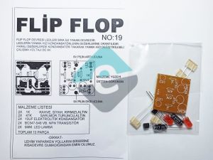 Flip Flop Devresi 2 Ledli Demonte Kit Kendin Yap (NO:19)