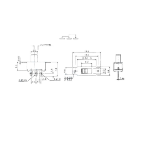 IC-207 Slide Switch ON-OFF 3P