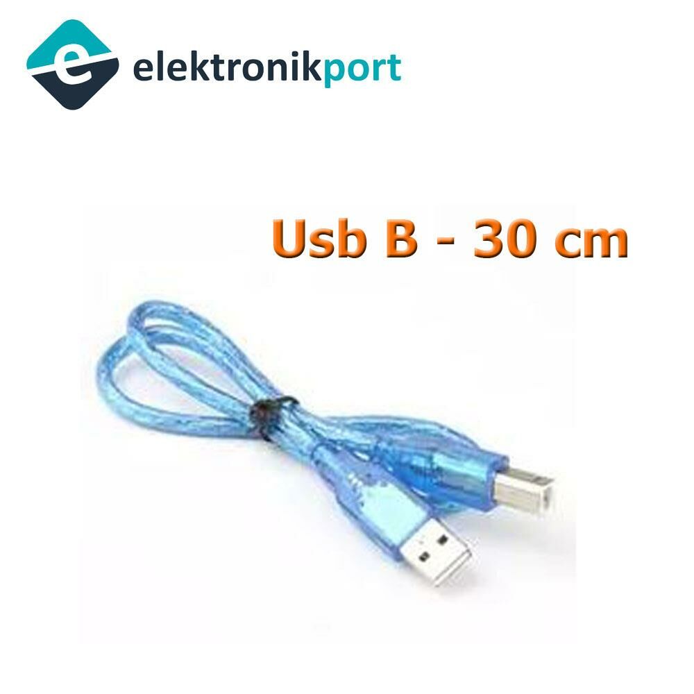 Yazıcı Kablosu 30 cm - Arduino Uyumlu USB B Erkek USB Erkek