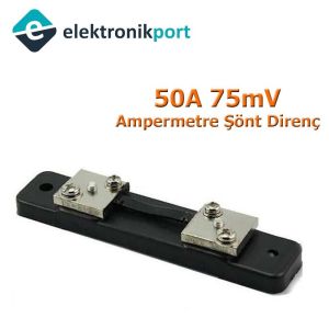 DC Ampermetre Şönt 50a 75mv Şönt Direnç Shunt