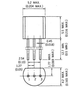 C945 NPN Transistör  50 V 0.15A TO-92