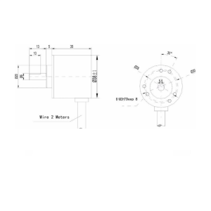 Artımlı Optik Döner Enkoder - 5-24V/DC 360 Darbe - (Rotary Encoder)