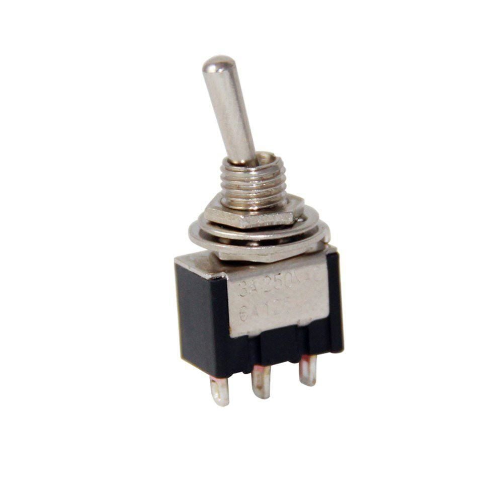 IC-143 Toggle Swıtch (On)-Off-(On) 3P (Mts-123) Yaylı Akalite (Kırmızı)