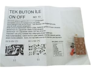 Tek Butonla On Off Devre Demonte Kit Kendin Yap (NO:13)