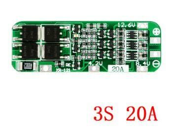 3S 20A 12,6V BMS Koruma Kartı Lityum Batarya 18650 Li-ion Lipo Protection Module