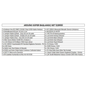 Arduino Uno Süper Başlangıç Seti
