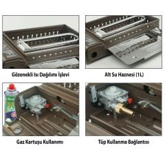 Orcamp Dumansız Izgara Ocak BEJ