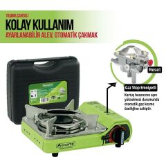 Orcamp Mini Çantalı Kamp Ocağı Yeşil
