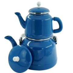 ORCAMP Retro Emaye Çaydanlık Demlik Takım