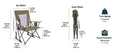 Gci Outdoor Comfort Pro Rocker™ Amortisörlü Katlanır Kamp Sandalyesi YEŞİL