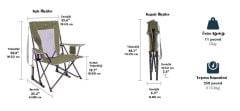 Gci Outdoor Comfort Pro Rocker™ Amortisörlü Katlanır Kamp Sandalyesi GRİ