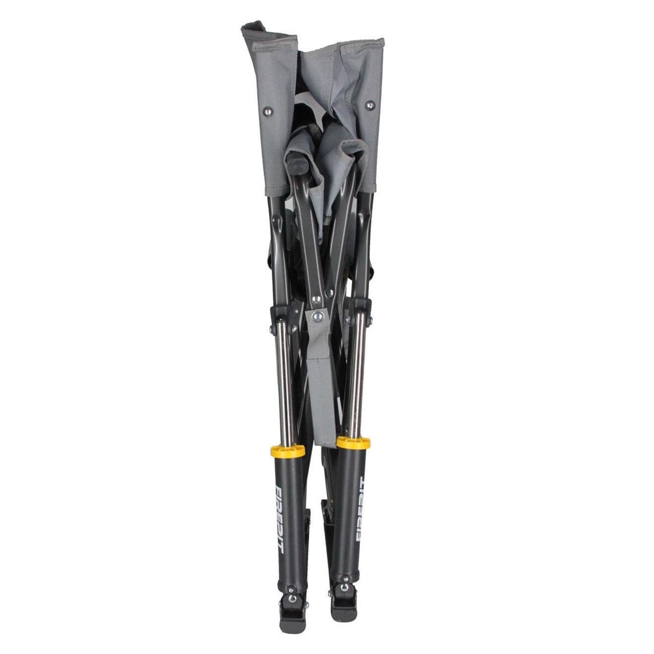 Gci Outdoor FirePit Amortisörlü Katlanır Kamp Sandalyesi Gri