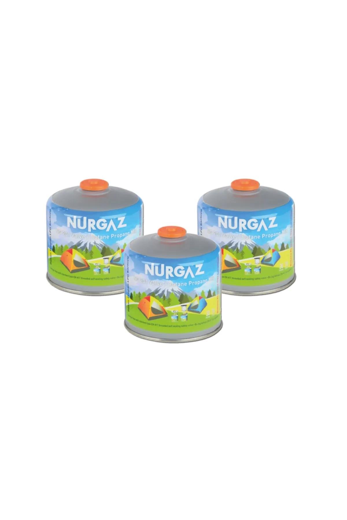 NURGAZ 450 GR VİDALI KARTUŞ 3'LÜ SET