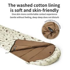 Naturehike Cute Mud Rabbit MT400 Zarf Trazı Pamuklu Uyku Tulumu -18°C