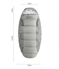 Naturehike PS300 Oval Ultralight Uyku Tulumu -9°C ( Cloudy Grey )