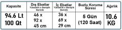 Coleman Xtreme Wheeled 100 QT Tekerlekli Soğutucu Buzluk 94.6 Lt