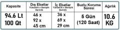 Coleman Xtreme Wheeled 100 QT Tekerlekli Soğutucu Buzluk 94.6 Lt