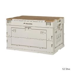 Naturehike Ling yue L Kapaklı Katlanır Saklama Kutusu [ Seyahat Organizatörü ] Light Beige Gray - 52 LT