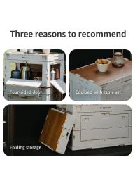 Naturehike Ling yue L Kapaklı Katlanır Saklama Kutusu [ Seyahat Organizatörü ] Light Beige Gray - 52 LT